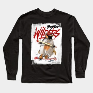 Boston Wilders Brush Framing Long Sleeve T-Shirt